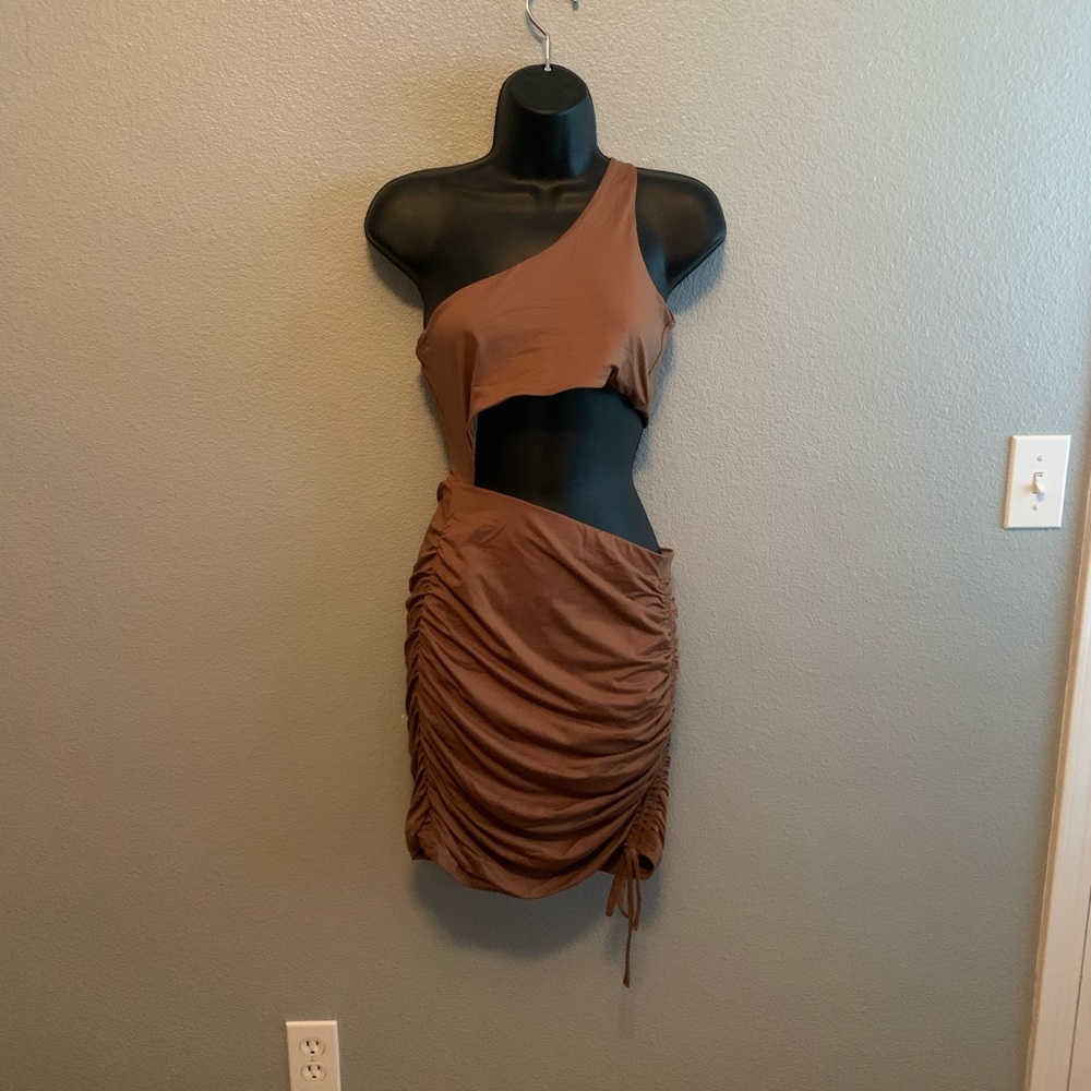 Brand new Baby Boo Brown mini dress